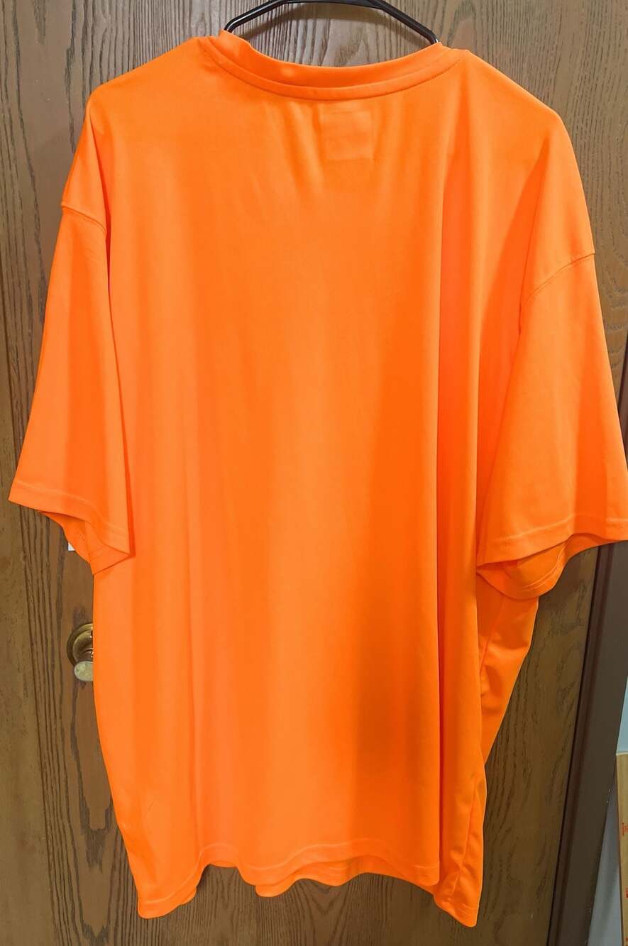 Wrangler Workwear Men's Performance Pen Pocket Tee Relaxed Fit Bright Orange 3XL - Picture 6 of 8
